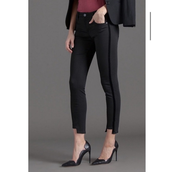 Parker Smith Twisted Tuxedo Cropped Step-Hem Jeans - Picture 3 of 13
